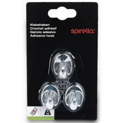 1 Набор крючков Spirella, 3шт, цвет серебро