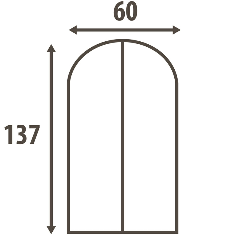 2 Чехол для одежды Hausmann Paisley 60x137см, бежевый фото 2