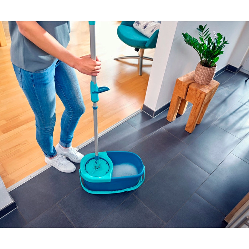 2 Набор для уборки Leifheit Clean Twist швабра и ведро с отжимом фото 4