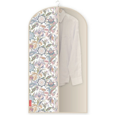 Полноразмерное изображение Чехол для одежды Hausmann Paisley 60x100см, бежевый