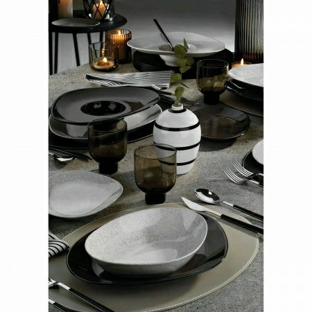 3 Тарелка глубокая Kutahya Galaxy 25см, бежевый фото 3