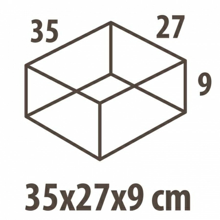 3 Органайзер для хранения Hausmann Paisley 35x27x9см, бежевый фото 3
