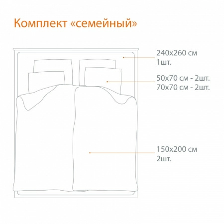 2 Комплект постельного белья семейный Pappel Jacquard Brown geometric фото 2