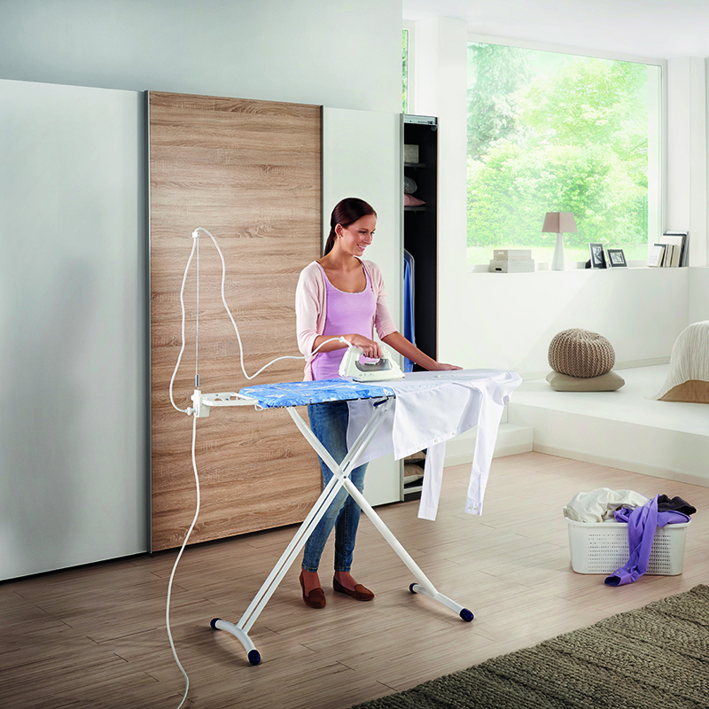 5 Гладильная доска с электроподключением Leifheit Airboard Solid Plus M 120х38см фото 5